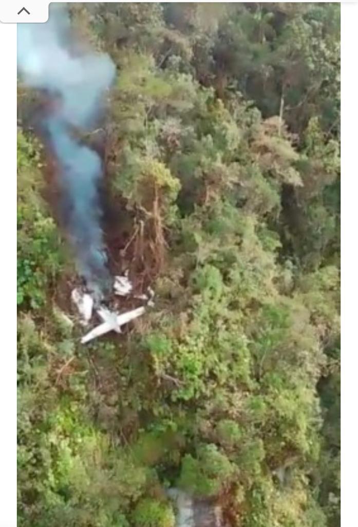 Pesawat Sam Air Ditemukan Terbakar di Tebing